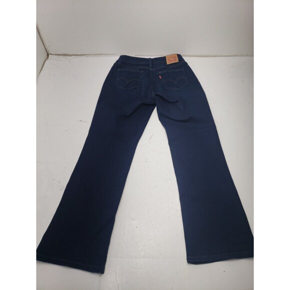 Levi Strauss & Co 529 Curvy Bootcut Dark Wash Jeans Size 12 Pre Owned - Picture 6 of 10